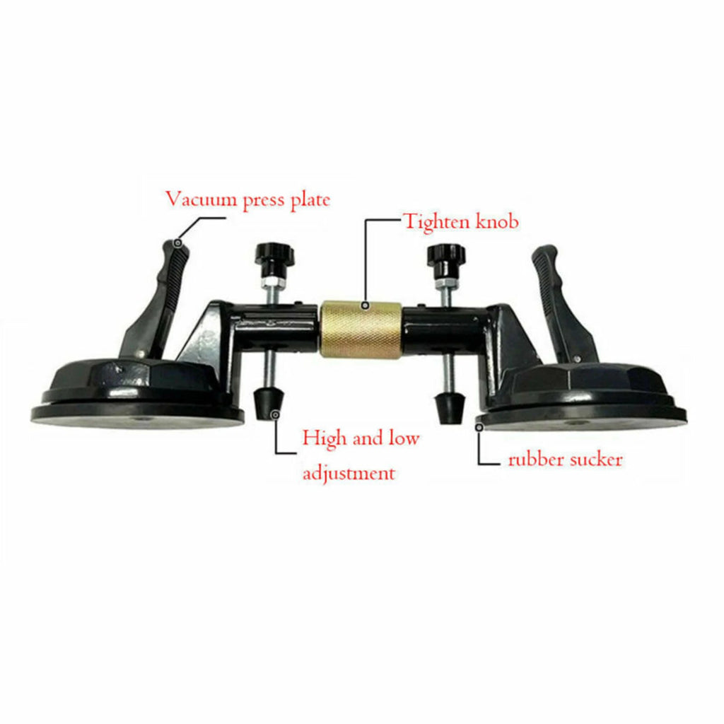 Pro Dual-Handle Ratchet Suction Cup Seam Setter | Aluminum Alloy Stone & Tile Alignment Tool
