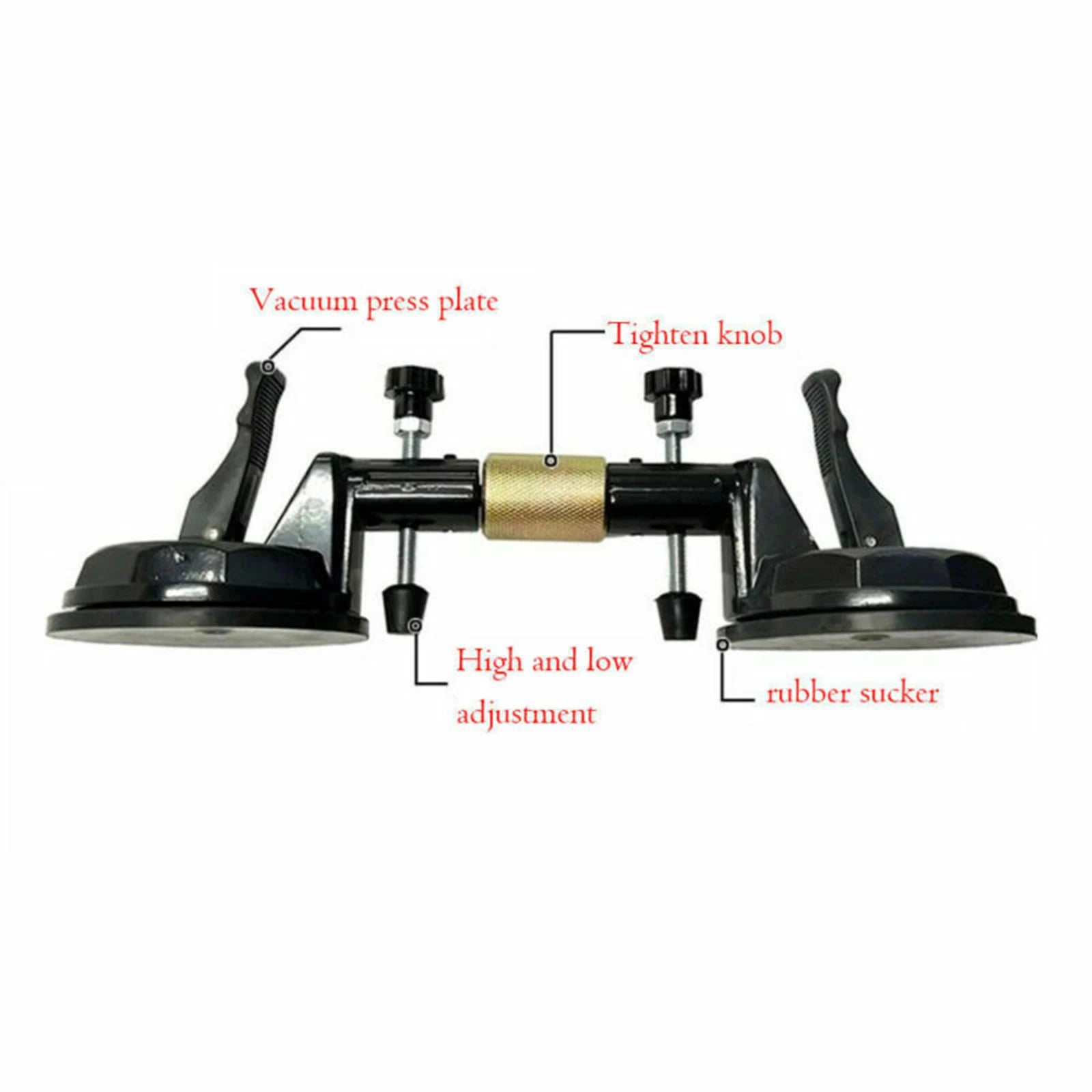 Pro Dual-Handle Ratchet Suction Cup Seam Setter | Aluminum Alloy Stone & Tile Alignment Tool