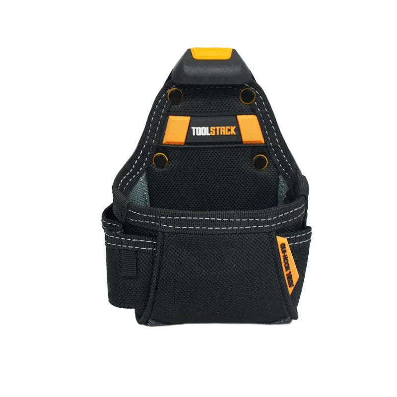TOOLSTACK Carpenter Tool Pouch | Belt-Clip Hammer & Screwdriver Bag