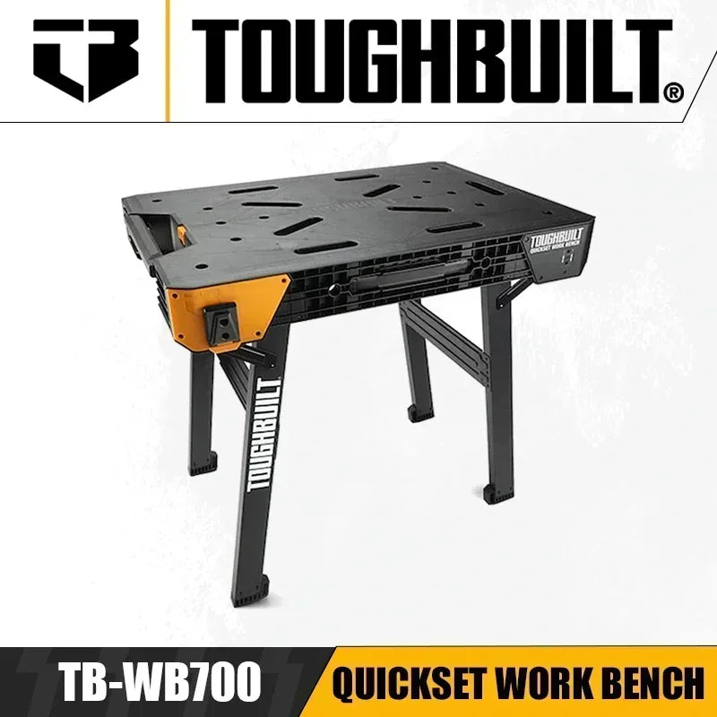 ToughBuilt QuickSet Work Bench | Portable Folding Job Site Table with 1,000 lb Capacity