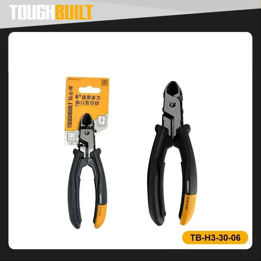 ToughBuilt 6" Diagonal Cutting Pliers | Labor-Saving General Purpose Hand Tool | TB-H3-30-06