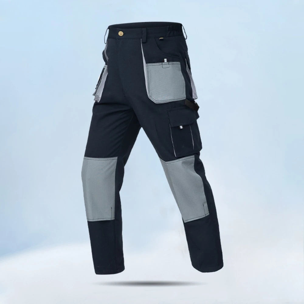 Pro Multi-Pocket Cargo Work Pants | Polycotton Safety Trousers for Construction & Factory
