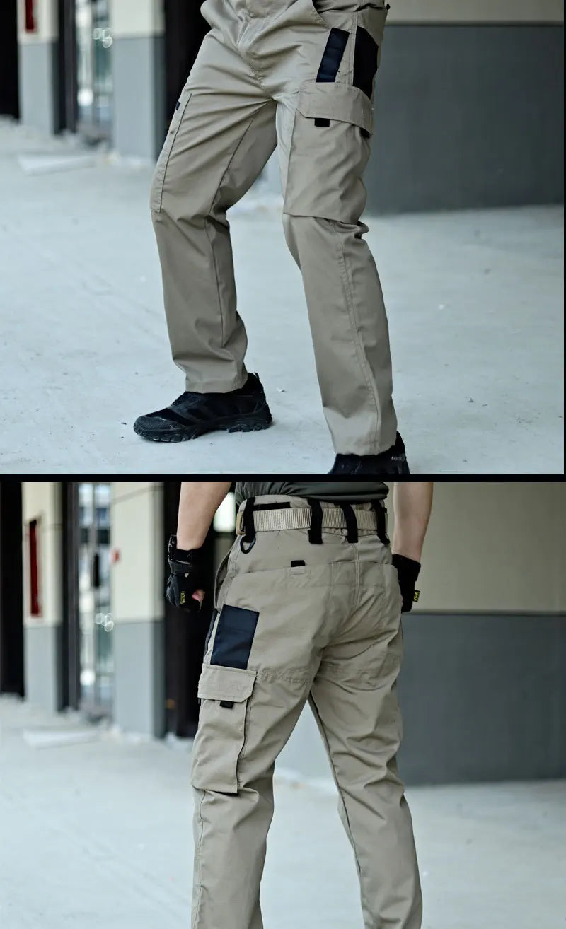 Pro Tactical Cargo Work Pants | Waterproof Multi-Pocket Trousers for Outdoor & Workwear