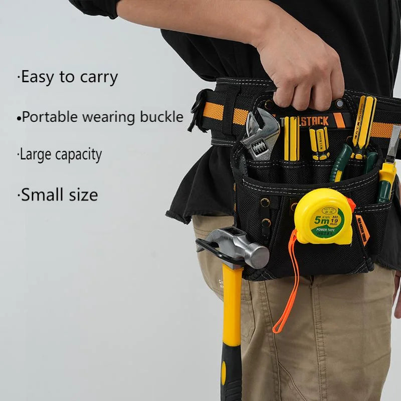 TOOLSTACK compact utility tool pouch with quick-clip belt hook