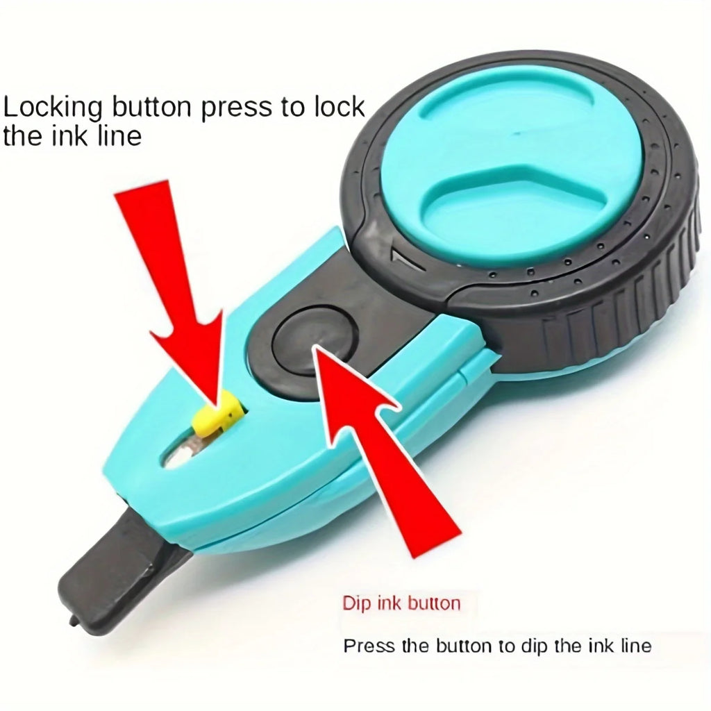 Pro Carpenter Chalk Line | Automatic Ink Marker for Woodworking & Construction