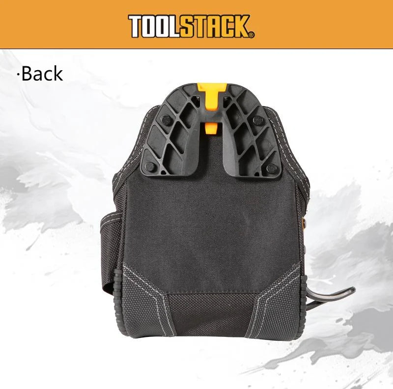 TOOLSTACK compact utility tool pouch with quick-clip belt hook