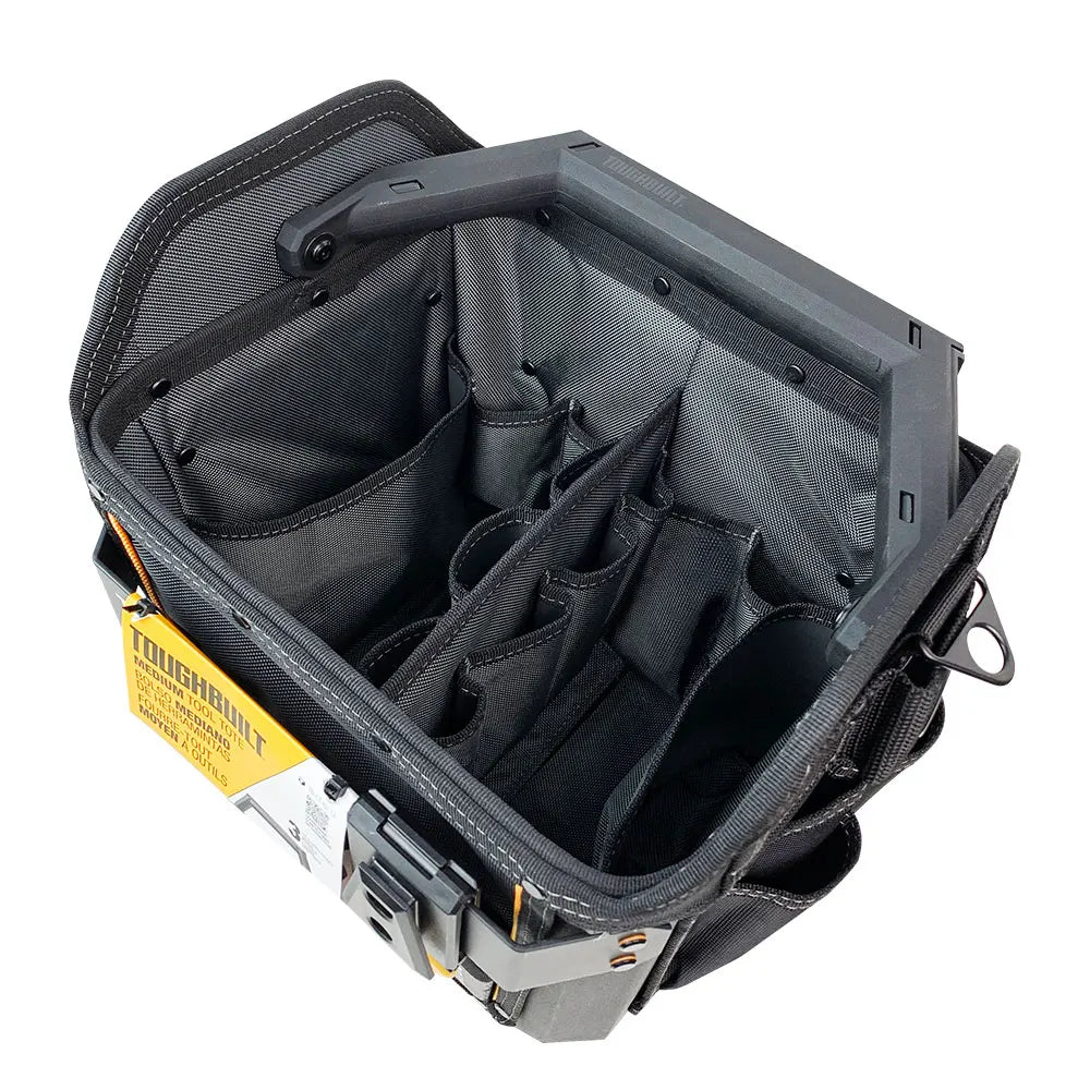 ToughBuilt 12" Hard Body Tool Tote | ClipTech Organizer for Job Site & Garage | TB-CT-82-12