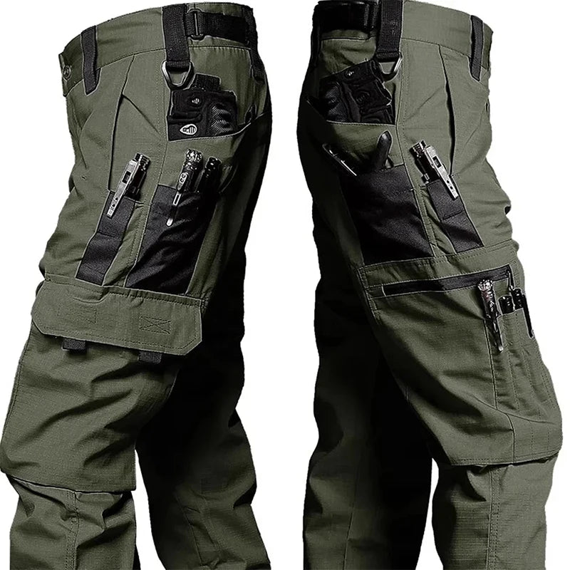 Pro Tactical Cargo Work Pants | Waterproof Multi-Pocket Trousers for Outdoor & Workwear