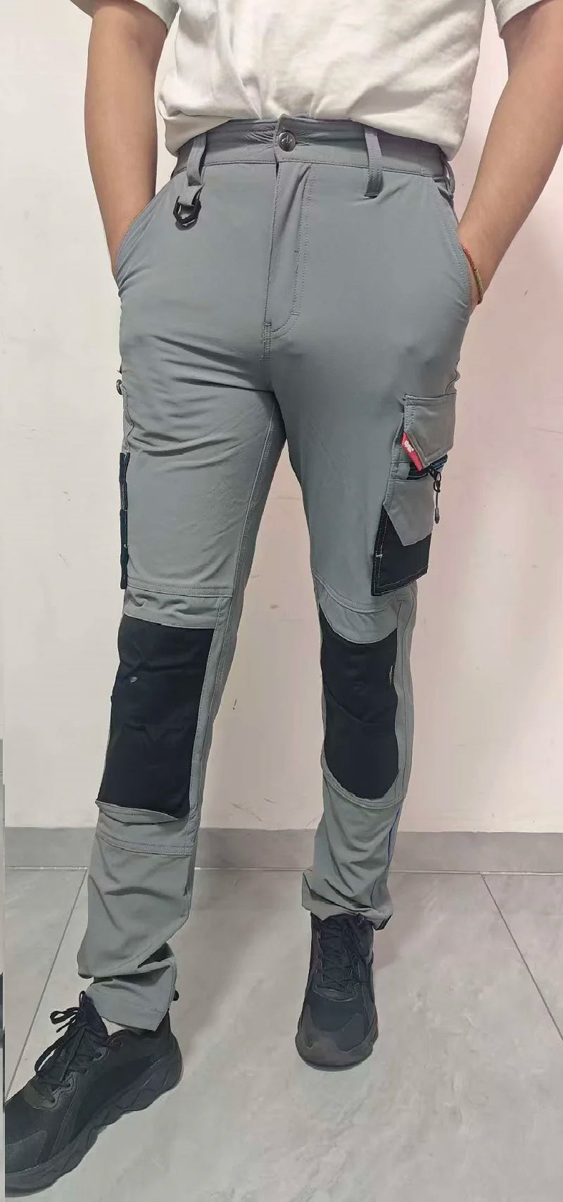 Men's Multi-Pocket Mechanic Work Pants | Wear-Resistant Cargo Trousers with Optional Kneepads — S to 3XL