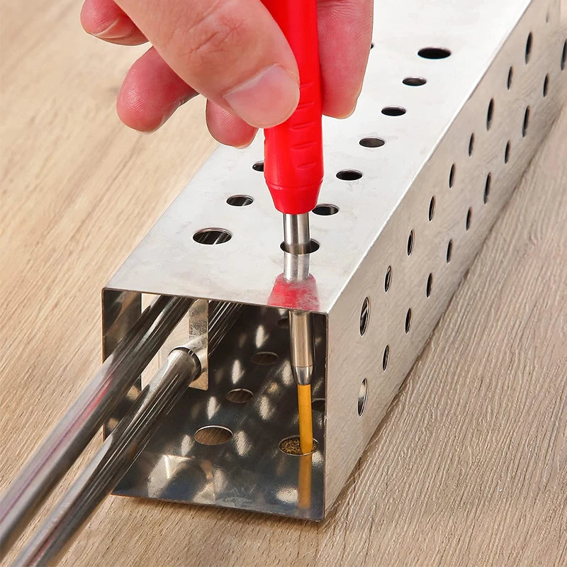 Pro Carpenter Pencil Set | Mechanical Marking Pencil with Built-In Sharpener & Refill Leads
