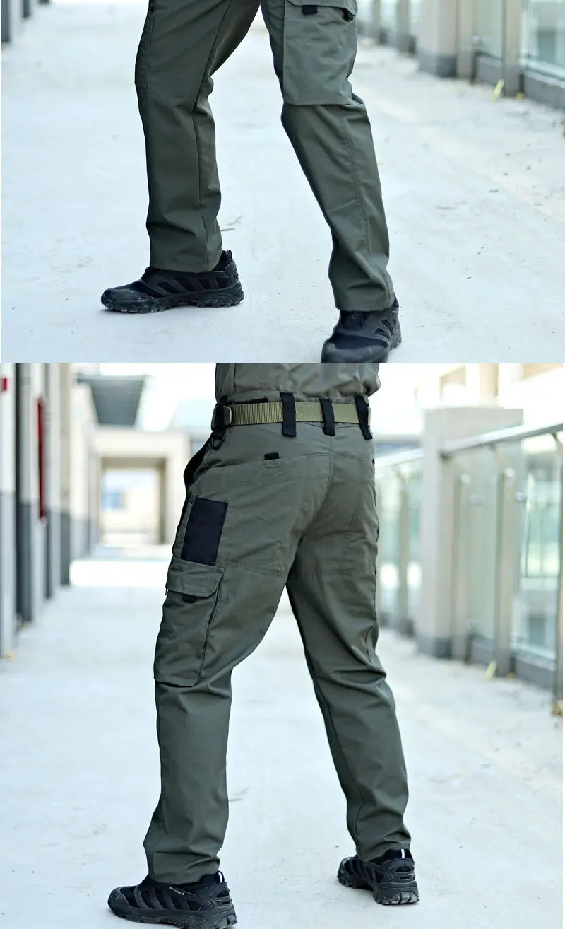 Pro Tactical Cargo Work Pants | Waterproof Multi-Pocket Trousers for Outdoor & Workwear