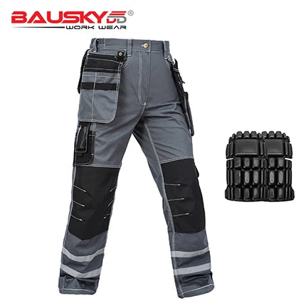 Men's Multi-Pocket Work Cargo Pants & Shorts | Polycotton Twill Mechanic Workwear — S to 3XL